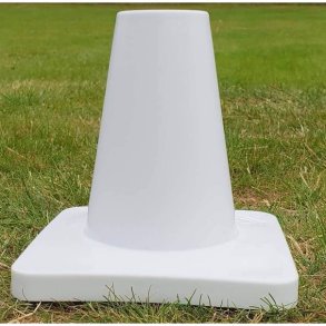 Kegle kraftig kvalitet 15 cm hvid